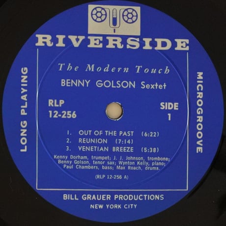 Benny Golson Sextet ‎– The Modern Touch（Riverside Records ‎– RLP 12-256）mono