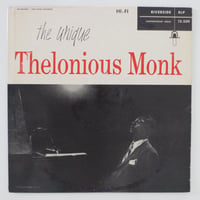Thelonious Monk ‎– The Unique Thelonious Monk（Riverside Records ‎– RLP 12-209）mono