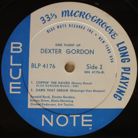 Dexter Gordon  ‎– One Flight Up（Blue Note ‎– BLP 4176）mono