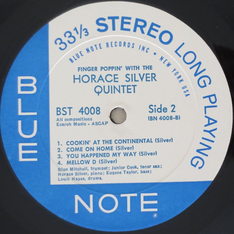 ホレス•シルバー　FINGER POPPIN' WIth …… The Horace Silver Quintet – Finger Poppin' – CD (Album, Reissue +
