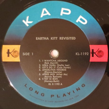 Eartha Kitt ‎– Revisited（Kapp Records ‎– KL-1192）mono
