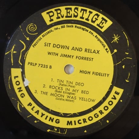 Jimmy Forrest  ‎– Sit Down And Relax （Prestige ‎– PRLP7235）mono