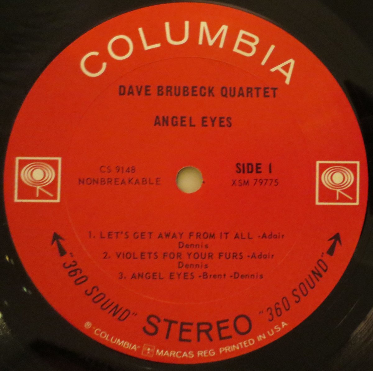 The Dave Brubeck Quartet ‎– Angel Eyes（Columbia ‎– CS 2348）stereo