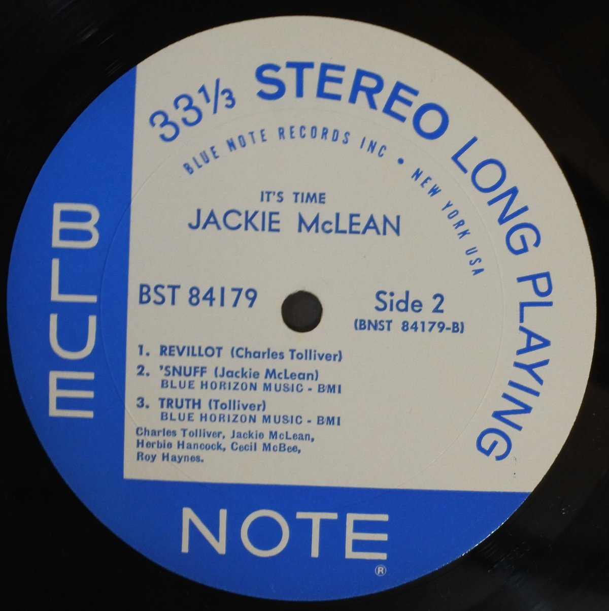 Jackie McLean ‎– It's Time! （Blue Note ‎– BST