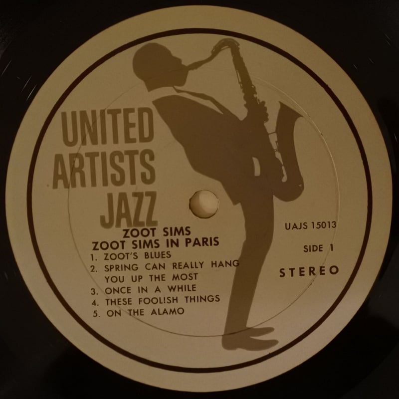 Zoot Sims ‎– Zoot Sims In Paris（United Artists
