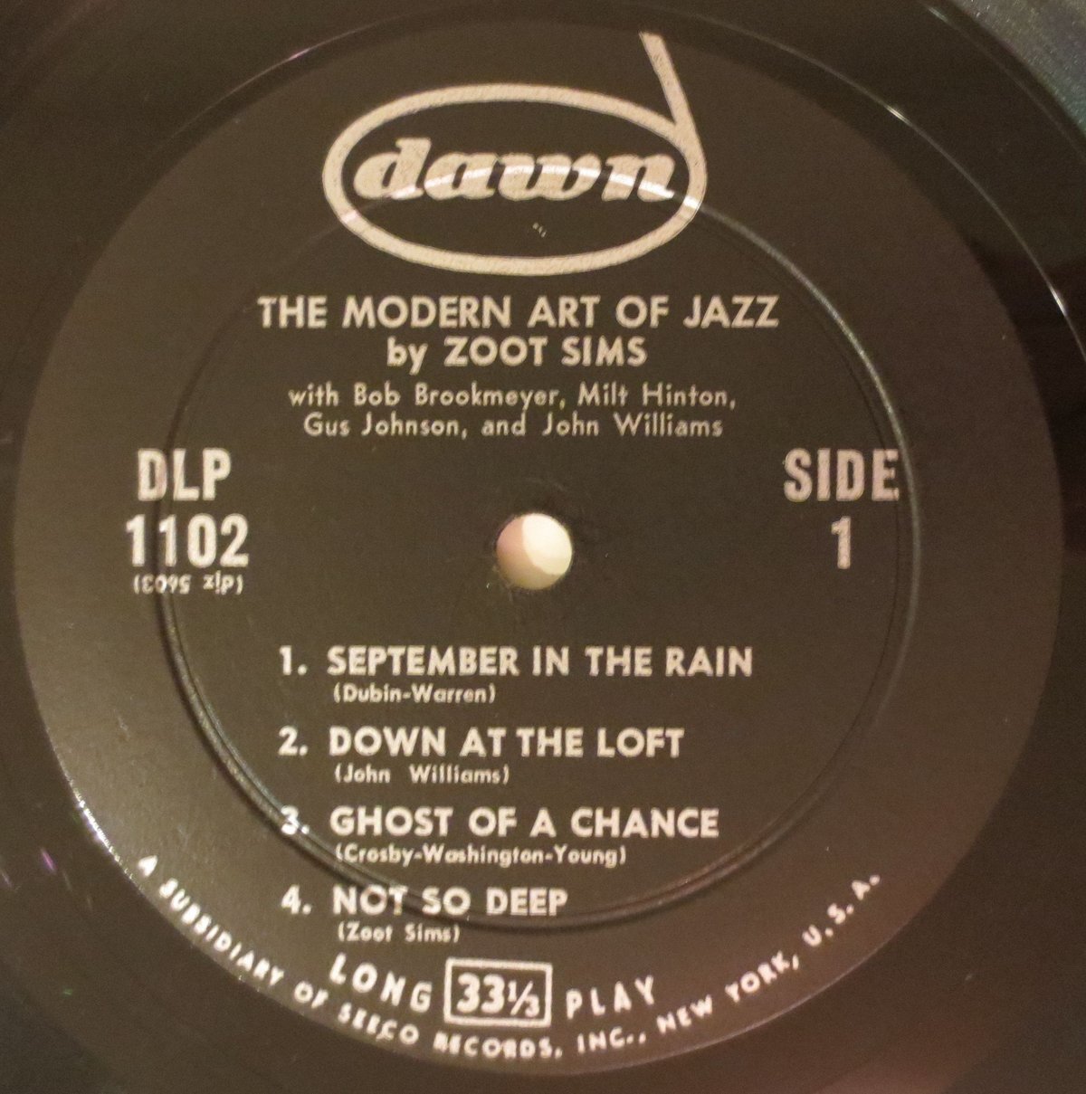 Zoot Sims ‎– The Modern Art Of Jazz（Dawn ‎– DLP