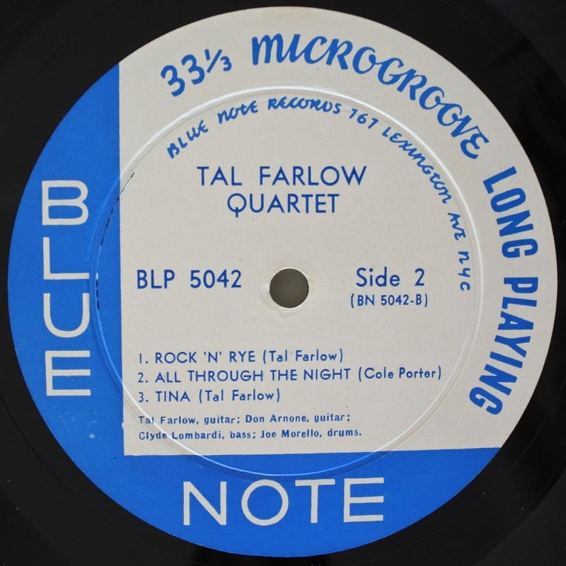 洋楽 TAL FARLOW QUARTET BLUE NOTE 5042 The Tal Farlow Quartet – Tal Farlow Quartet – Vinyl (LP, 10