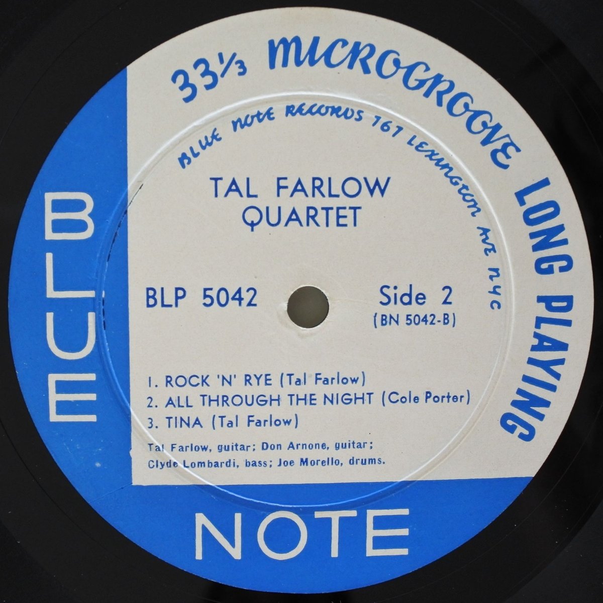 洋楽 TAL FARLOW QUARTET BLUE NOTE 5042 The Tal Farlow Quartet – Tal Farlow Quartet – Vinyl (LP, 10
