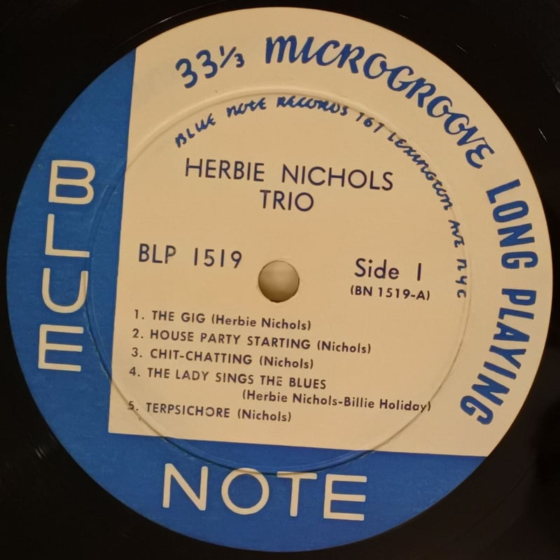 Herbie Nichols Trio ‎– Herbie Nichols Trio（Blue
