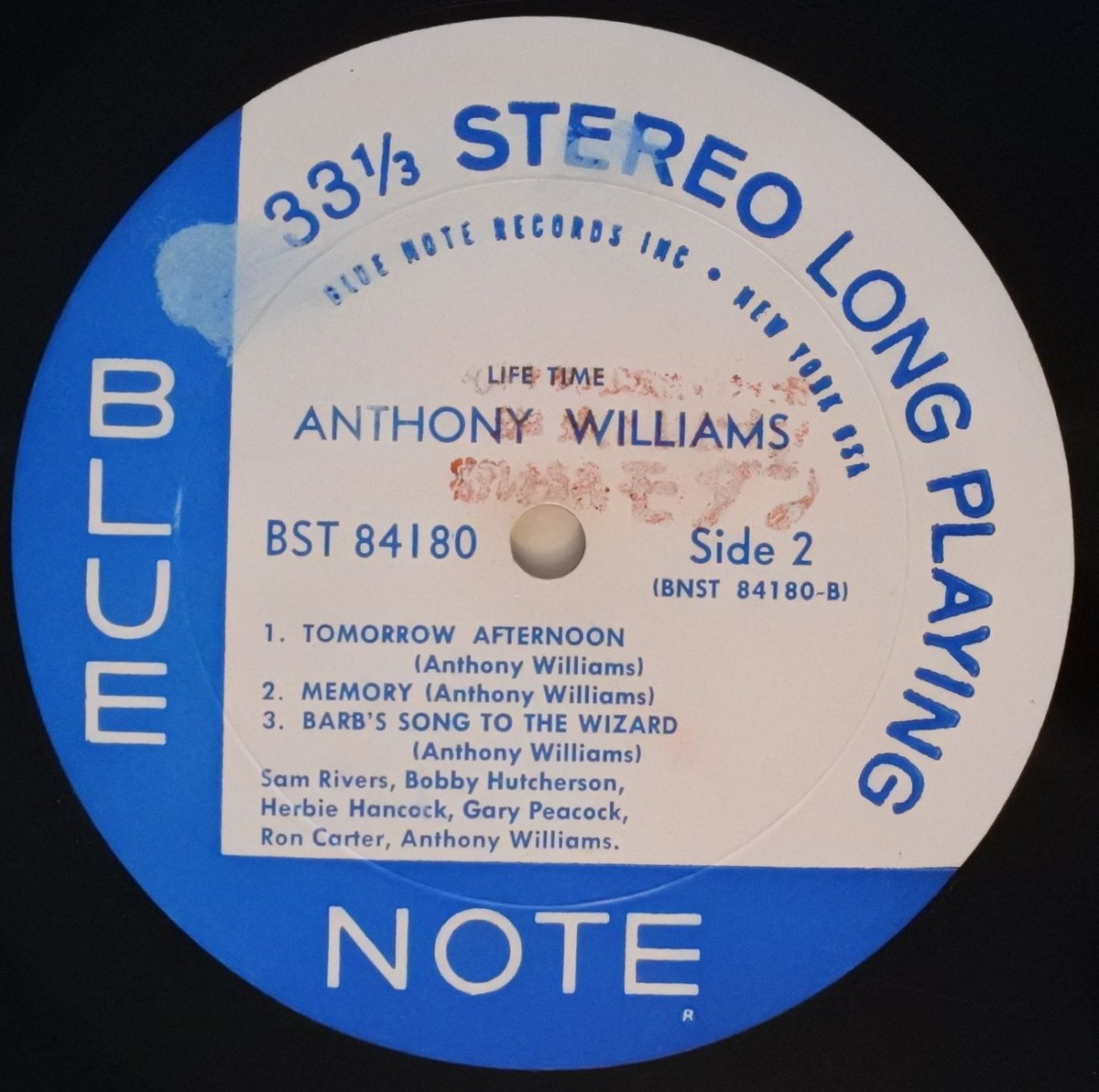 米LP Anthony Williams Life Time BST84180 BLUE NOTE /00260 TONY WILLIAMS - Tony Williams - Life Time LP (Tone Poet