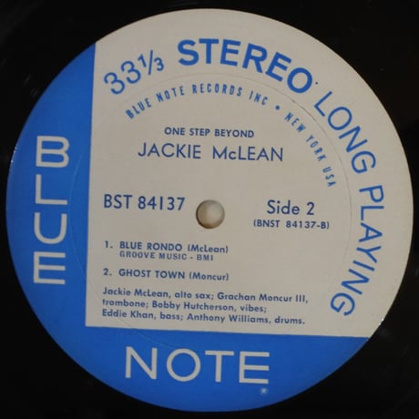 Jackie McLean ‎– One Step Beyond（Blue Note ‎– BST-84137）stereo