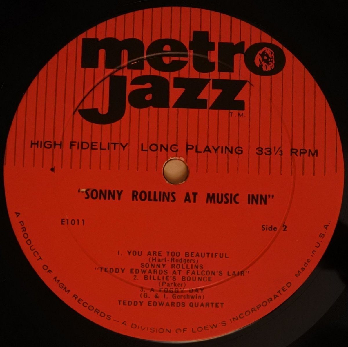 Sonny Rollins / Teddy Edwards With Joe Castro