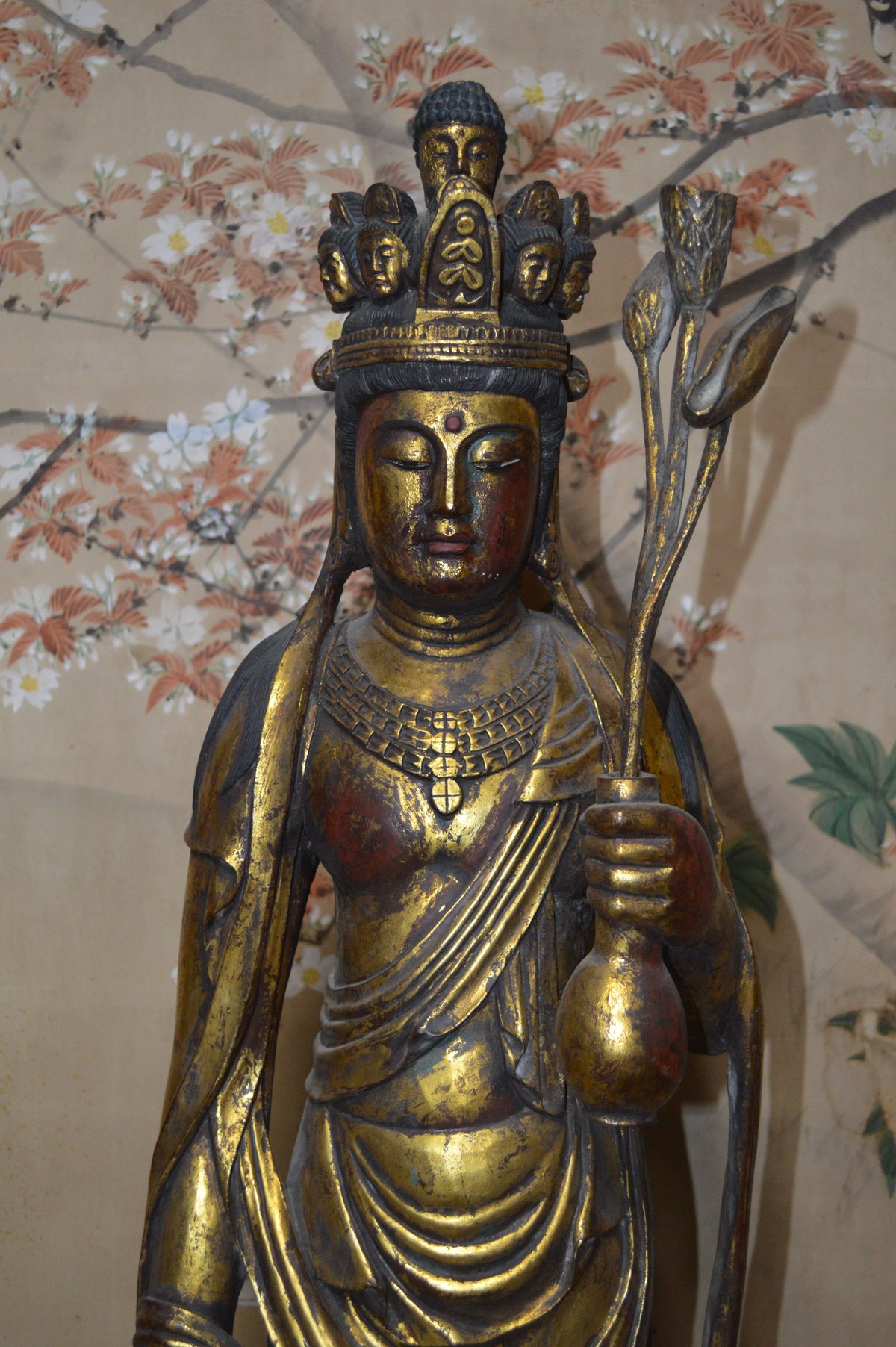 真作/市原春晃/聖観世音菩薩/聖観音/布袋屋掛軸HG-720 真作】//市原春晃/聖観世音菩薩/聖観音/布袋屋掛軸HG-720