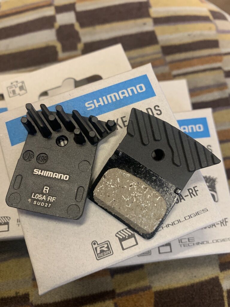 SHIMANO ディスクブレーキパット L05A 6個セット SHIMANO ディスクブレーキパッド L05A レジン フィン付 SHIMANO シマノ