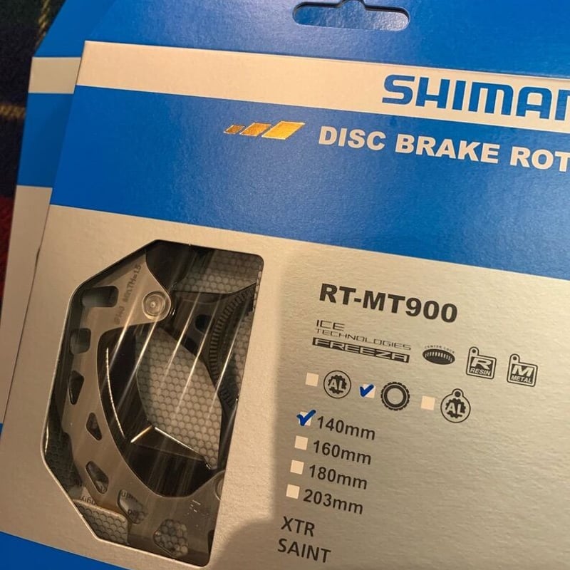 シマノXT センターロックディスクローター RT-MT800S EXT 160mm C/L R