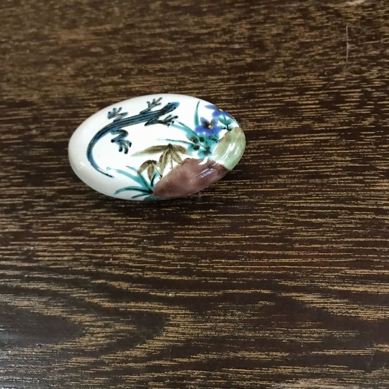 九谷焼「加賀の華」シリーズ 陶器 リメイク品(帯留 帯飾り ペンダントトップ 九谷焼「加賀の華」シリーズ 陶器 リメイク品(帯留 帯飾り