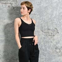 露出少なめ、使いやすさが人気！パット付きブラトップ 【20W07-02S】　MAKA-HOU/　 Bra top