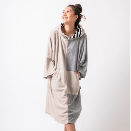 25SS/NEW　デザインポンチョ【61U06-02S】MAKA-HOU/ design poncho