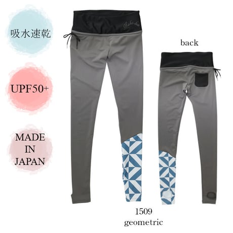 スイム＆ヨガレギンスパンツ　【71W13-12S】MAKA-HOU /　Leggings pants