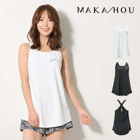 【新作‼】フレアータンクトップ　/UVカット/サラッと冷感素材【14W06-32S】  MAKA-HOU　Tanktop