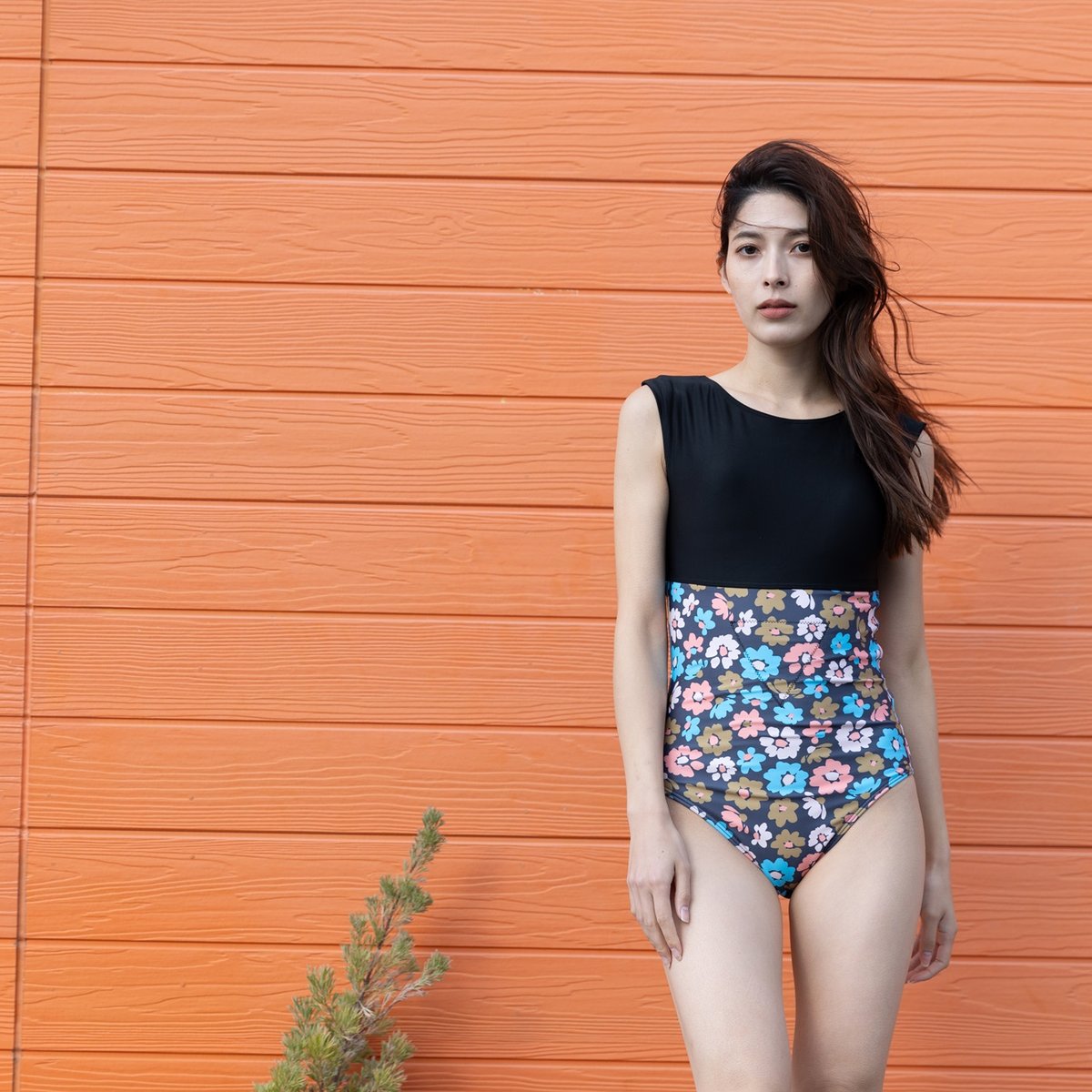 あったか水着【24W09-32A】/インナースーツ兼用水着 /裏起毛水着/ 秋冬