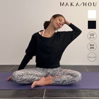 ラッシュガードにもなる、高機能ヨガトップス　/ドルマンスリーブ　【11W14-02A】/MAKA-HOU 　Dolman sleeve