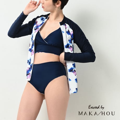 前ZIPラッシュガード　【11W12-12S】Exceed/ 　Front Zip-Rash Guard