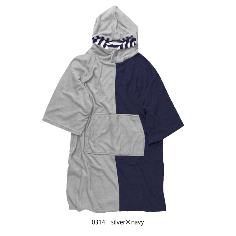 25SS/NEW デザインポンチョ【61U06-02S】MAKA-HOU/ design po