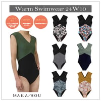 //NEW//あったか水着【24W10-42A】/インナースーツ兼用水着　/裏起毛水着/　秋冬兼用水着  ※一部、即納在庫あり