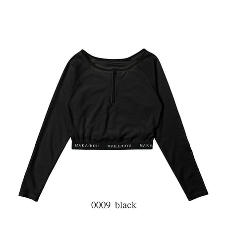 25SS/NEW クロップドラッシュガード 【11W21-52S】MAKA-HOU / Cropped length Rashguard