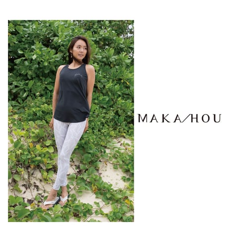 フレアータンクトップ　/UVカット/サラッと冷感素材【14W06-32S】  MAKA-HOU　Tanktop