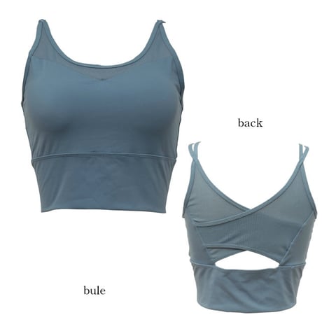 露出少なめ、使いやすさが人気！パット付きブラトップ 【20W07-02S】　MAKA-HOU/　 Bra top
