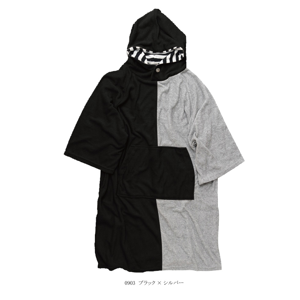 25SS/NEW デザインポンチョ【61U06-02S】MAKA-HOU/ design po