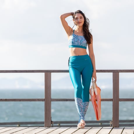 サーフヨガレギンスパンツ　【71W22-32S】MAKA-HOU Rash Leggings pants