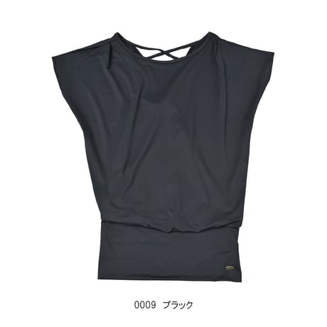 人気のフレンチスリーブ　UVカット・消臭・吸水速乾機能付き　【MAKA-HOU】ロング丈トップス　【12W15-12A】