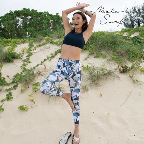 25SS/NEW スイム＆ヨガレギンス【71W10-32S】MAKA-HOU SURF　/　 UVcut Leggings