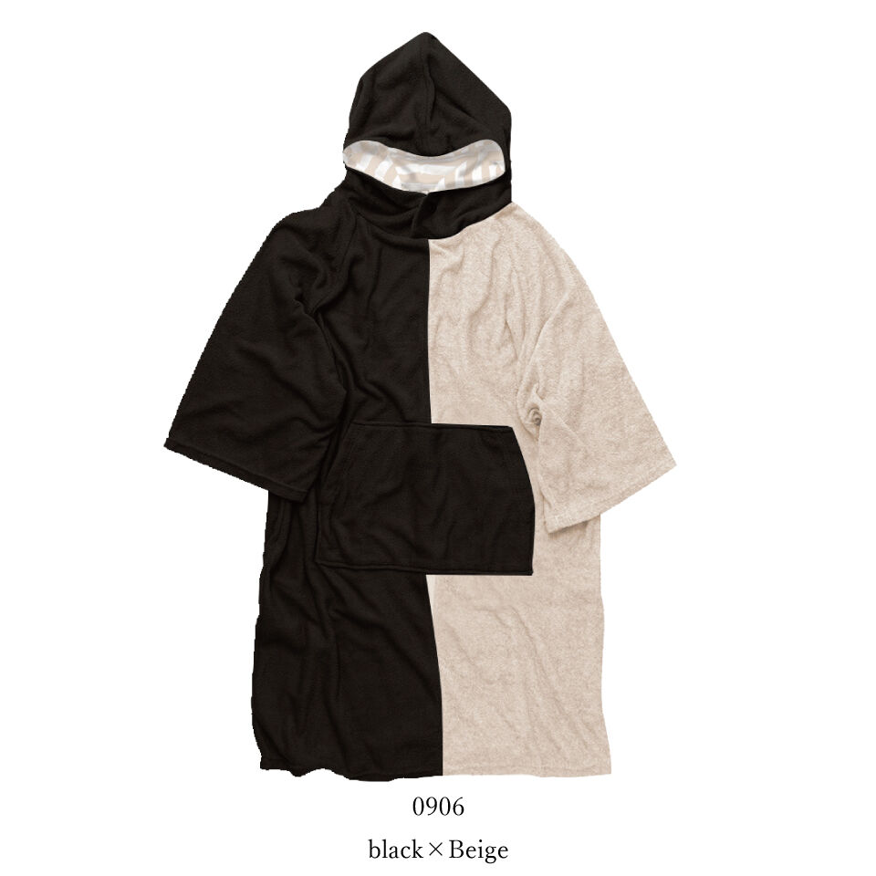 25SS/NEW デザインポンチョ【61U06-02S】MAKA-HOU/ design po