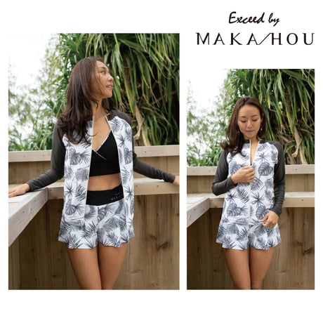 25SS/NEW　前ZIPラッシュガード　【11W12-12S】Exceed/ 　Zip Rash Guard