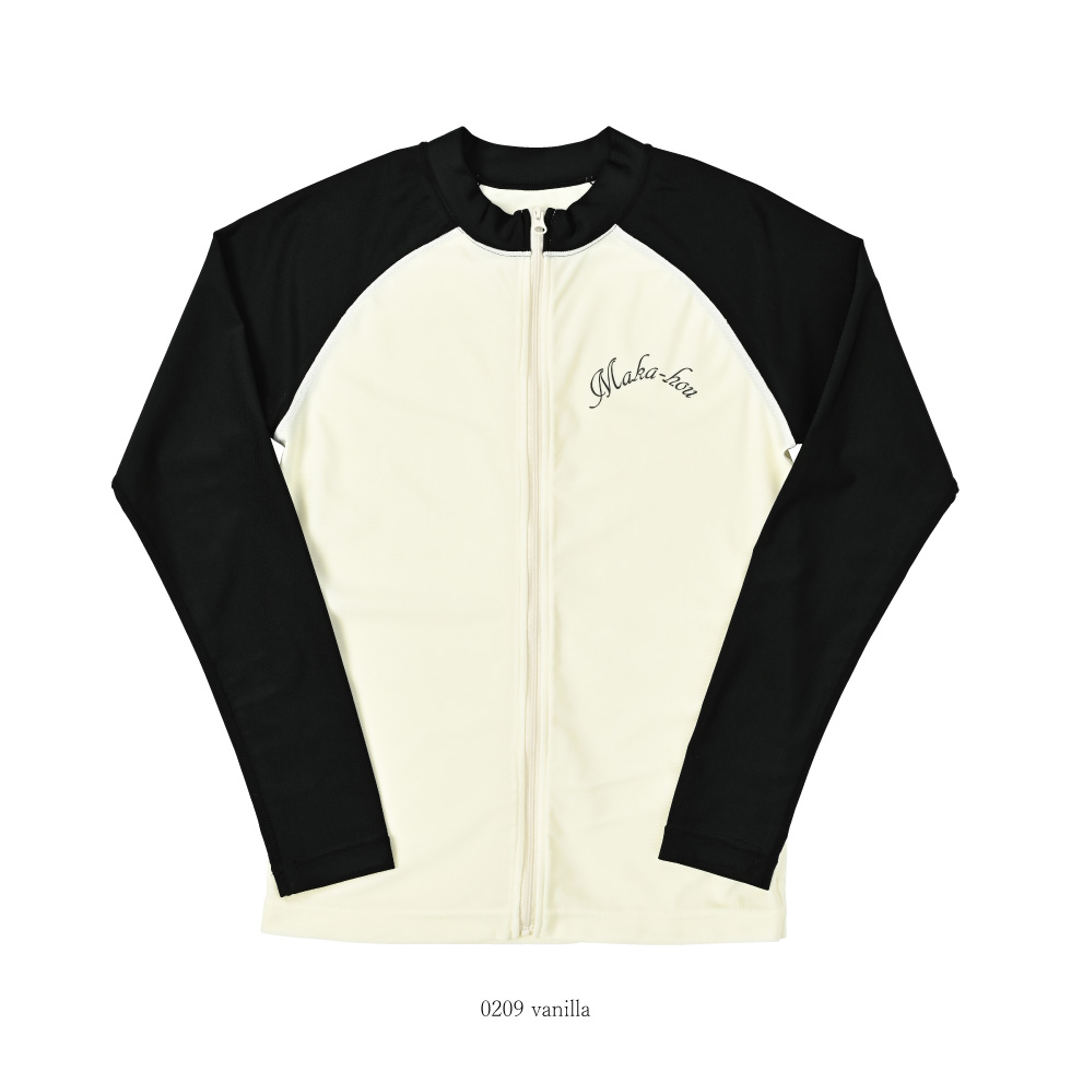 前ZIPラッシュガード 【11W19-42S】 MAKA-HOU/ Front Zip-Ra