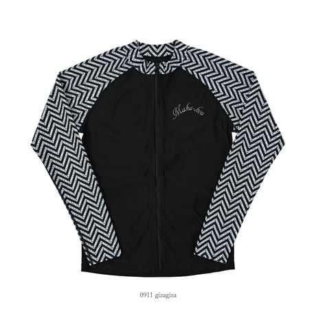 前ZIPラッシュガード　【11W19-42S】　MAKA-HOU/  Front Zip-Rash Guard