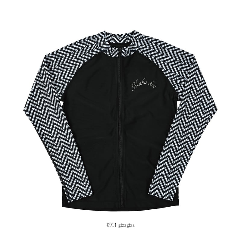 前ZIPラッシュガード 【11W19-42S】 MAKA-HOU/ Front Zip-Ra 前ZIPラッシュガード 【11W19-42S】 MAKA-HOU/ Front Zip-Ra