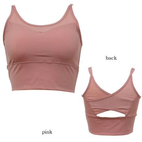 露出少なめ、使いやすさが人気！パット付きブラトップ 【20W07-02S】　MAKA-HOU/　 Bra top