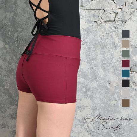 ハイウエストショートパンツ　【40W04-12S】/MAKA-HOU Surf　Ｈigh waist short pants
