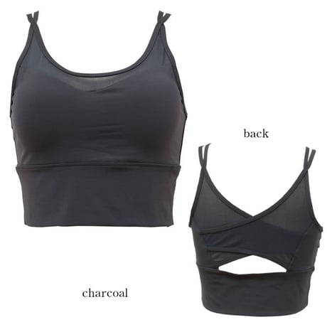 露出少なめ、使いやすさが人気！パット付きブラトップ 【20W07-02S】　MAKA-HOU/　 Bra top