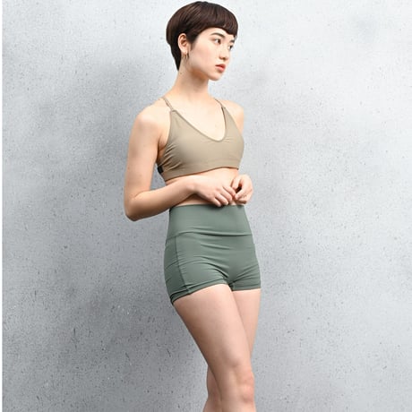 ハイウエストショートパンツ　【40W04-12S】/MAKA-HOU Surf　Ｈigh waist short pants