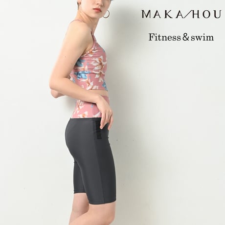 シーンに合わせ、単品でも楽しめる! フィットネス水着３点セット　【1451W01-22S】/MAKA-HOU 　Fitness swim wear