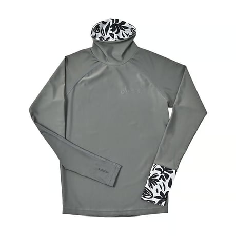 25SS/NEW 首元・手の甲まで日焼け対策ができる‼タートルネックラッシュガード　【15W07-32S】　MAKA-HOU/ Turtle neck