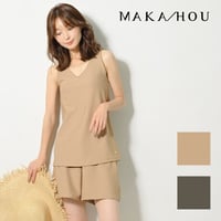 高級感増してリニューアル‼タンクトップ×ショートパンツのセットアップ水着　【1451W03-32S】/MAKA-HOU 　Tank top&Shortpants