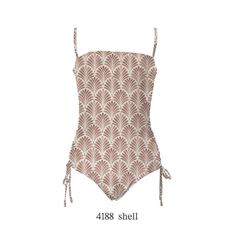 25SS/NEW ワンピース水着　【24W08-42S】/MAKA-HOU Surf　One-piece