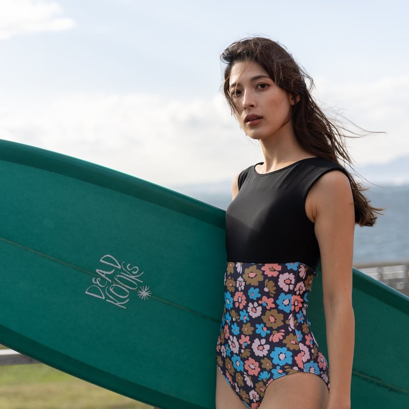 あったか水着【24W09-32A】/インナースーツ兼用水着 /裏起毛水着/ 秋冬